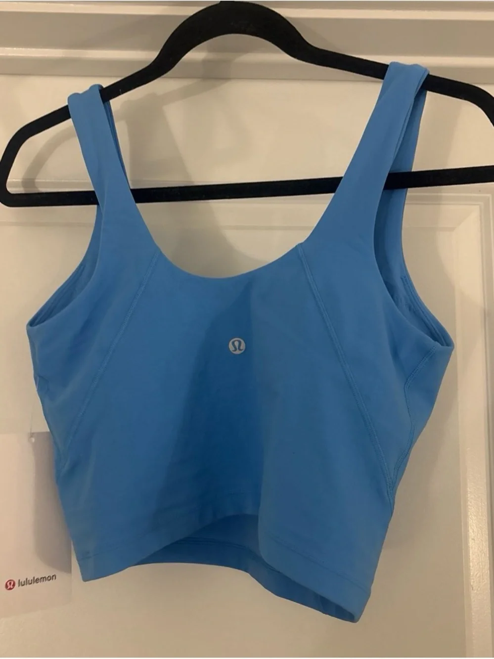 lululemon athletica Sky Blue V-Neck Crop Tank